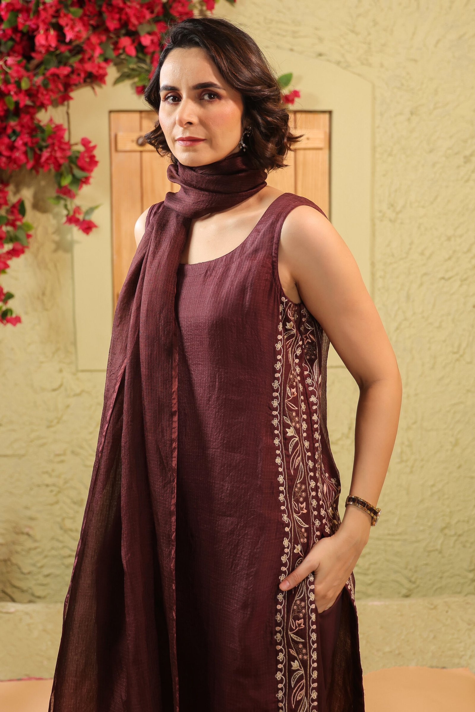 Kanchan Suit Set (Coffee Brown) - Image 6