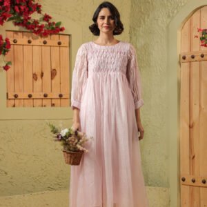 Madhu Dress (Misty Rose)